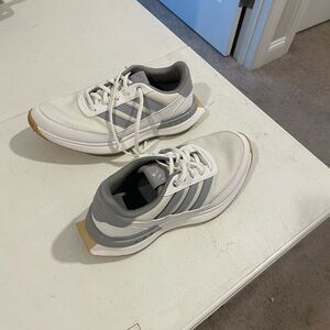 Adidas Boys Junior/ women White and Gray Golf Shoes